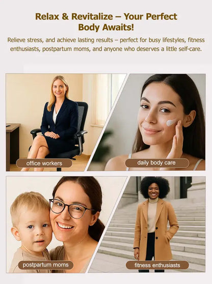 Heated Lymphatic Massager（Free Body Oil Included）