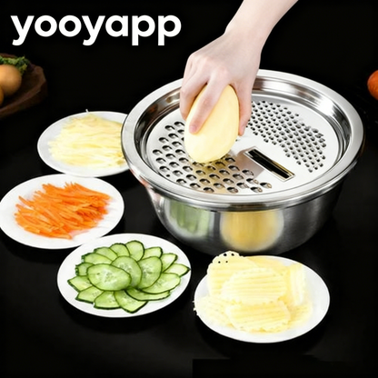 VersaWare™ - Multifunctional Stainless Steel Bowl