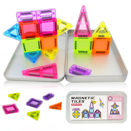 Mini Magnetic Tile Building Blocks