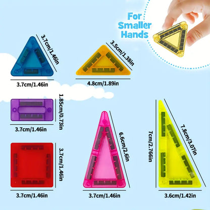 Mini Magnetic Tile Building Blocks