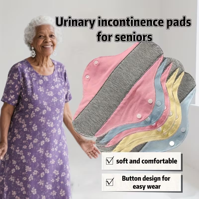 6pcs Graphene Washable Incontinence Pads – Leak-Proof & Waterproof
