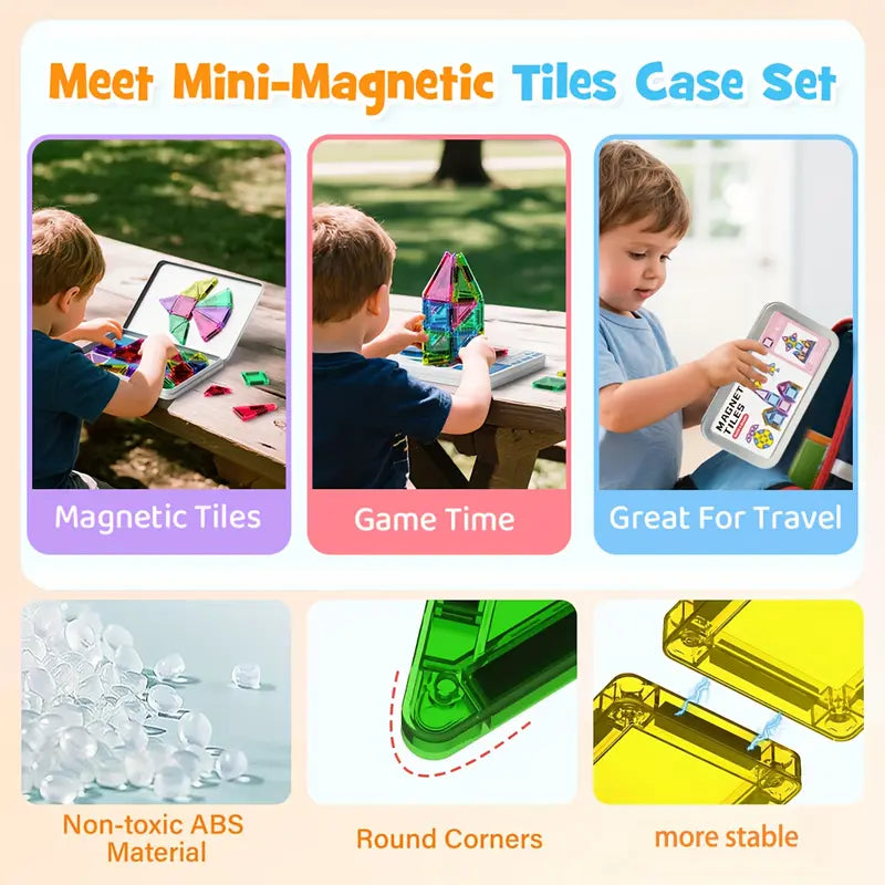 Mini Magnetic Tile Building Blocks