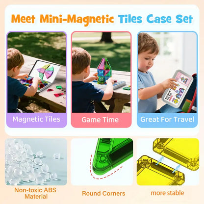 Mini Magnetic Tile Building Blocks