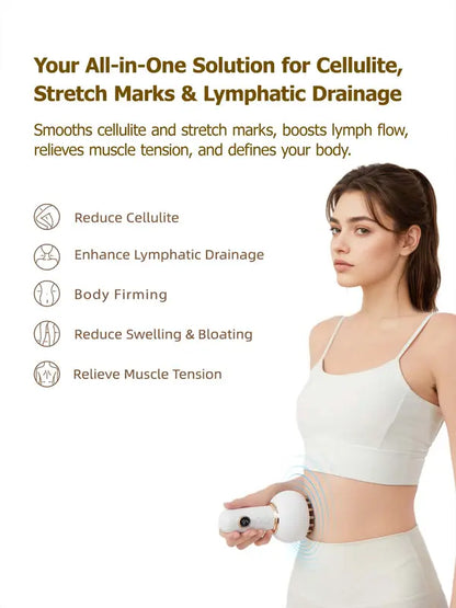 Heated Lymphatic Massager（Free Body Oil Included）