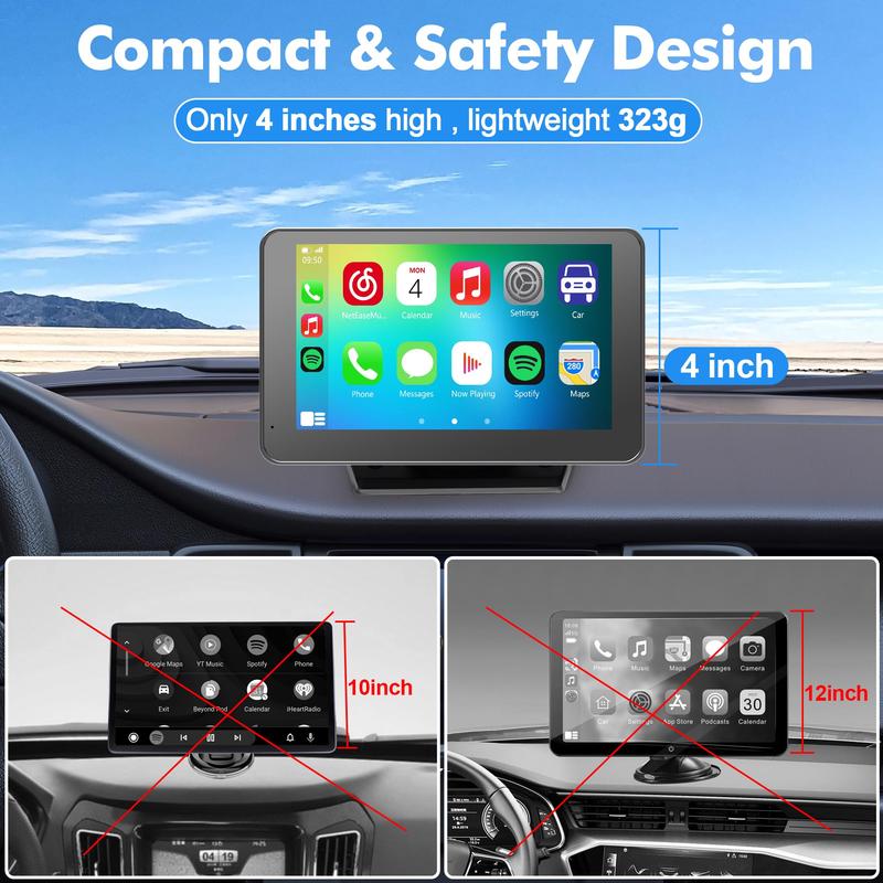 🔥Upgraded Wireless CarPlay Screen for Andriod & Iphone 🚚Free Shipping
