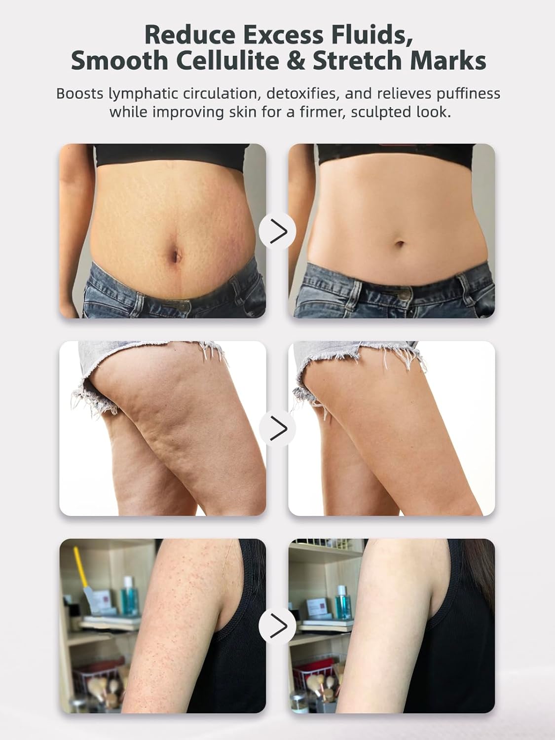 Heated Lymphatic Massager（Free Body Oil Included）