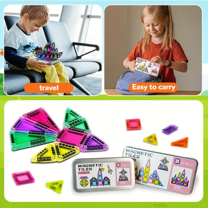 Mini Magnetic Tile Building Blocks