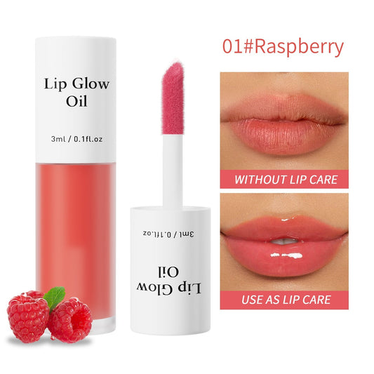 🌈 7-Color Fruit-Flavored Lip Oil - Hydrating Moisturizing Mirror-Gloss Lip Gloss