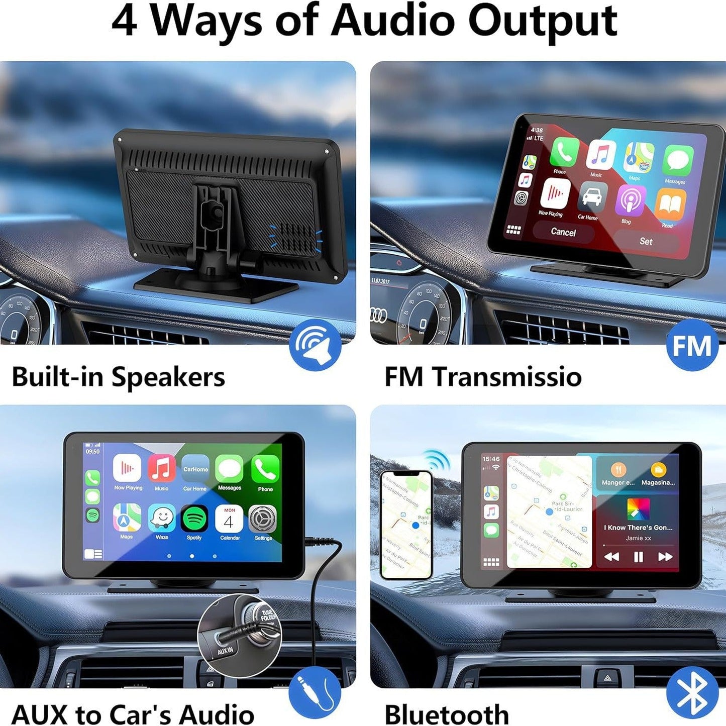 🔥Upgraded Wireless CarPlay Screen for Andriod & Iphone 🚚Free Shipping