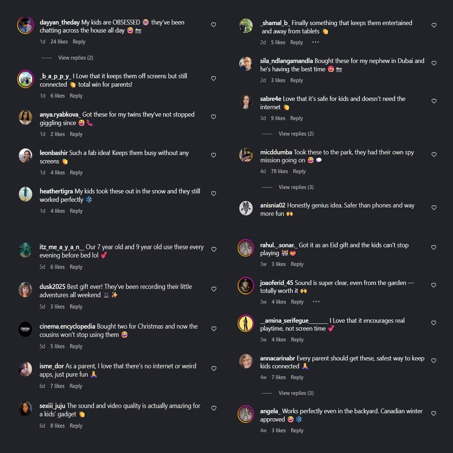 Kids'  Video Walkie-Talkie – 2-Pack HD Intercom for Playful, Secure Communication