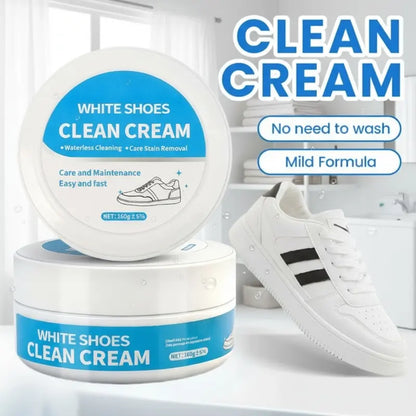 Multipurpose White Shoe Cleaner Cream With Sponge